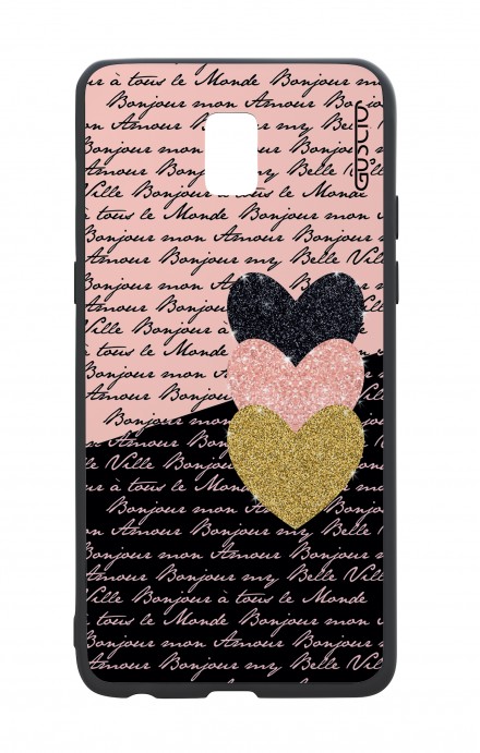 Samsung J5 2017 White Two-Component Cover - Hearts on words