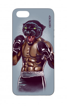 Apple iPhone 5 WHT Two-Component Cover - Boxing Panther