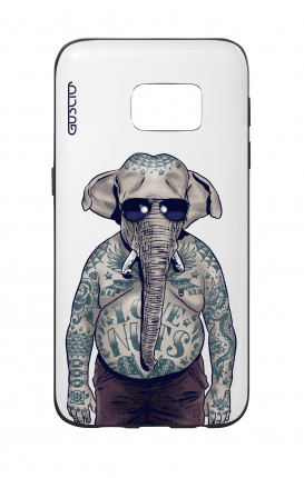 Cover Bicomponente Samsung S7  - Uomo elefante bianco