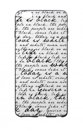 Cover Bicomponente Apple iPhone 7/8 Plus - Scritte in bianco e nero