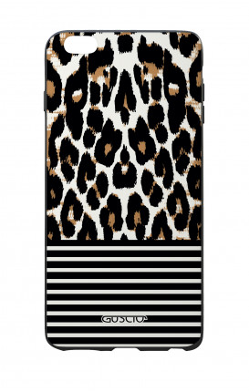 Apple iPhone 7/8 Plus White Two-Component Cover - Animalier & Stripes