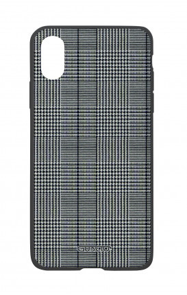Apple iPh XS MAX WHT Two-Component Cover - Glen plaid