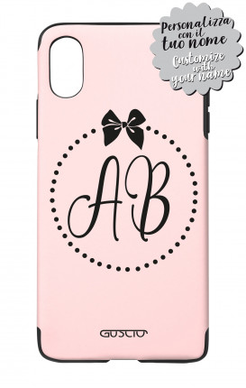 Cover Skin Feeling Apple iphone X/XS PINK - InizialiFiocco max 3 caratteri