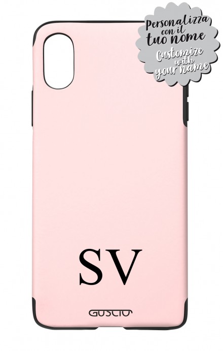 Cover Skin Feeling Apple iphone X/XS PINK - InizialiCifre max 5 caratteri