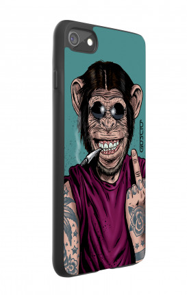 Apple iPhone 7/8 White Two-Component Cover - Monkey's always Happy