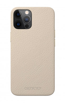 Luxury Leather Case Apple iPhone 12 MINI ALABASTER - Neutro