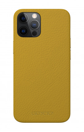 Luxury Leather Case Apple iPhone 12 MINI MUSTARD - Neutro