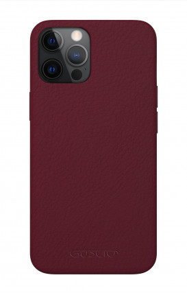 Luxury Leather Case Apple iPhone 12 MINI BURGUNDY - Neutro