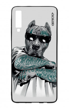 Samsung A50 WHT Two-Component Cover - Tattooed Pitbull