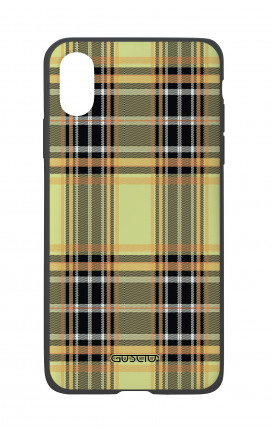 Apple iPhone XR Two-Component Cover - Yellow tartan