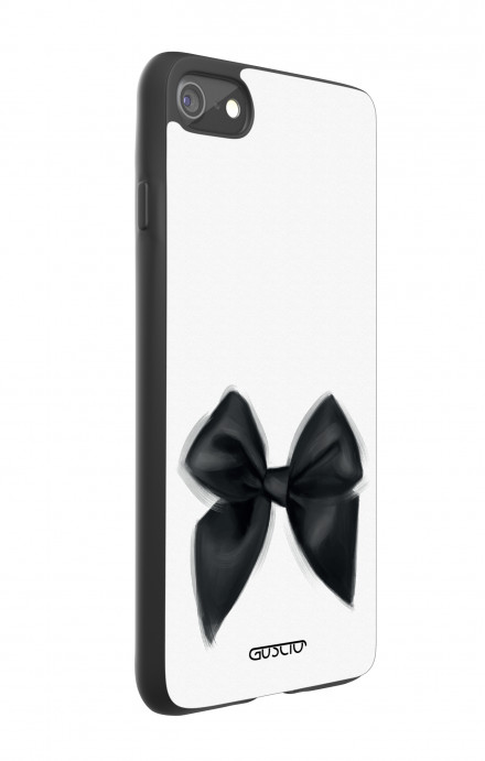 Apple iPhone 7/8 White Two-Component Cover - Black Bow
