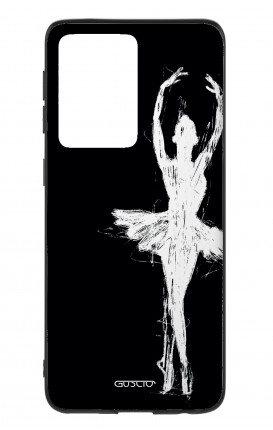 Cover Bicomponente Samsung S20 Ultra - Ballerina su nero
