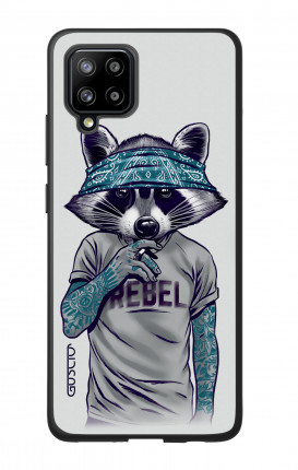 Cover Samsung A42 - Raccoon with bandana