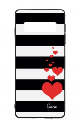 Samsung S10 WHT Two-Component Cover - Loving Stripes
