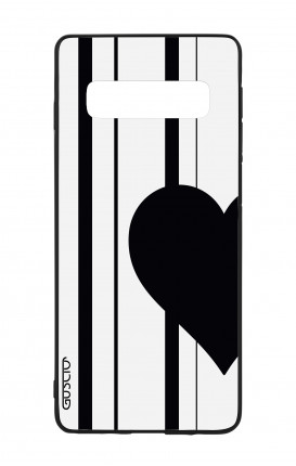 Samsung S10 WHT Two-Component Cover - Half Heart