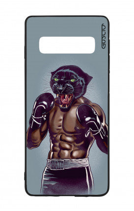 Samsung S10 WHT Two-Component Cover - Boxing Panther