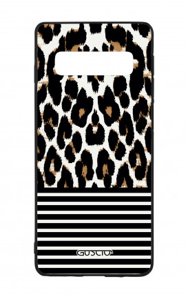 Samsung S10 WHT Two-Component Cover - Animalier & Stripes