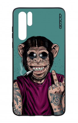 Huawei P30PRO WHT Two-Component Cover - Monkey's always Happy