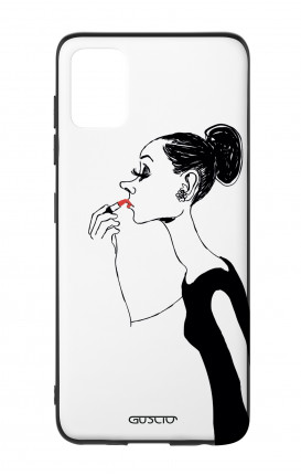 Cover Bicomponente Samsung A51/A31s - Miss con rossetto