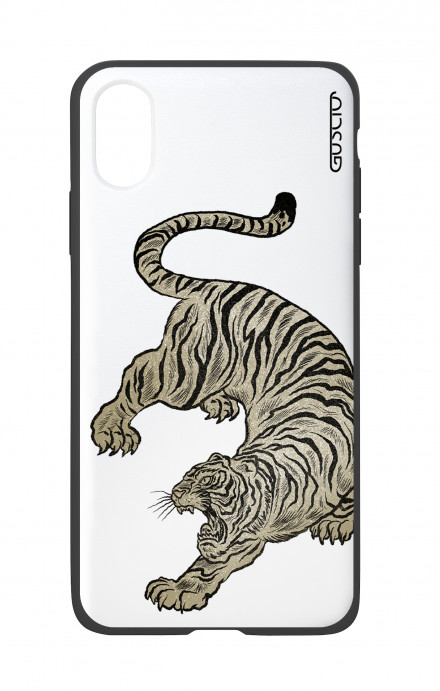 Cover Bicomponente Apple iPhone X/XS  - Tigre giapponese bianco
