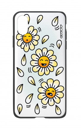 Apple iPhone X White Two-Component Cover - WHT DaisyMoji