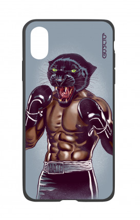Apple iPhone X White Two-Component Cover - Boxing Panther