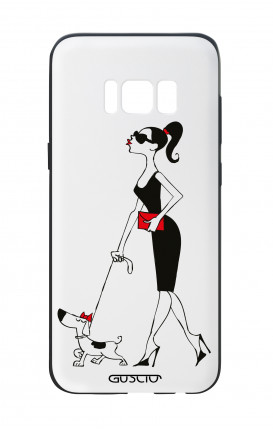 Cover Bicomponente Samsung S8 Plus - Signora con Cane