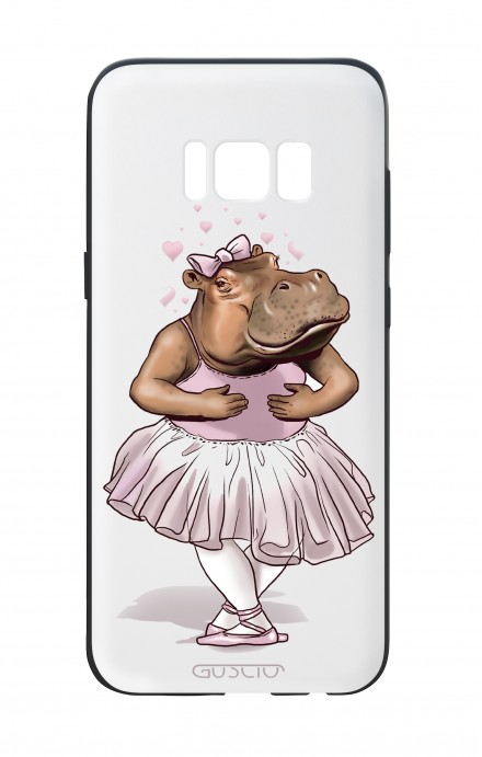 Samsung S8 Plus White Two-Component Cover - WHT Hippo Dancer