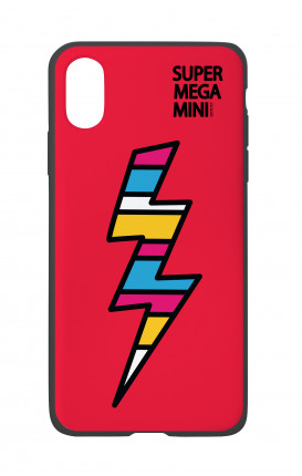 Cover Bicomponente Apple iPhone X/XS  - Fulmine rosso