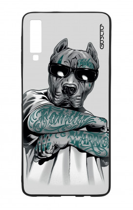 Cover Bicomponente Samsung A70  - Pitbull tatuato