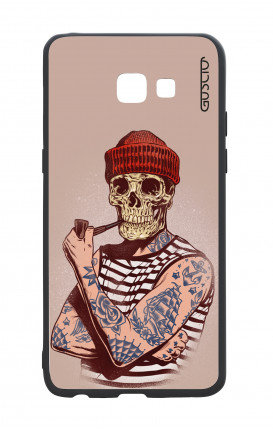 Samsung A5 2017 White Two-Component Cover - Skull Sailor with Red Cup