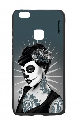 Cover Bicomponente Huawei P10Lite - Calavera bianco e nero