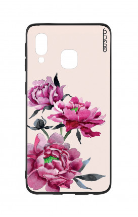 Samsung A40 WHT Two-Component Cover - Pink Peonias