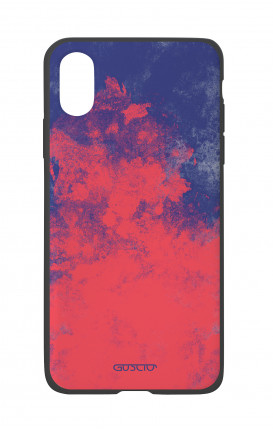 Apple iPhone X White Two-Component Cover - Mineral Red Blue