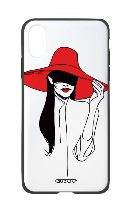 Apple iPhone X White Two-Component Cover - Red Hat