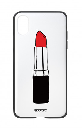 Apple iPhone X White Two-Component Cover - Red Lipstick