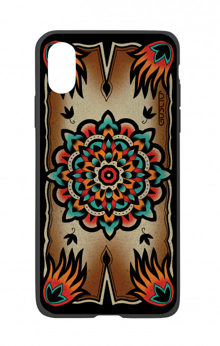 Cover Bicomponente Apple iPhone X/XS  - Old school Tattoo frame