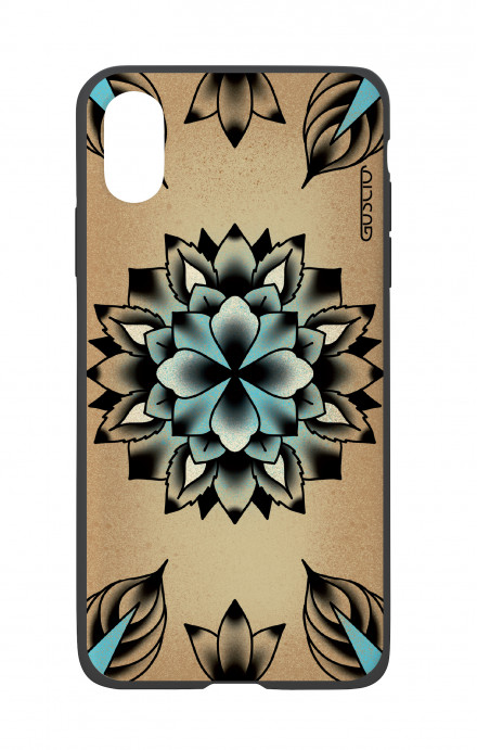 Apple iPhone X White Two-Component Cover - Old school Tattoo decor