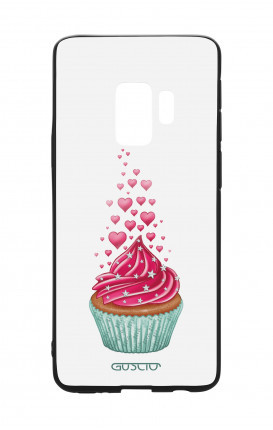 Samsung S9 WHT Two-Component Cover - WHT Cupcake in Love