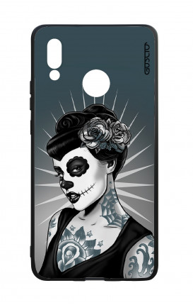 Cover Bicomponente Huawei P20Lite - Calavera bianco e nero