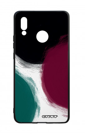 Huawei P20Lite WHT Two-Component Cover - Big Polka dot