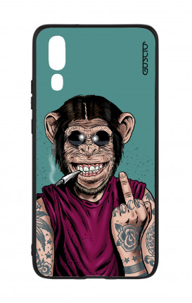 Huawei P20 WHT Two-Component Cover - Monkey's always Happy