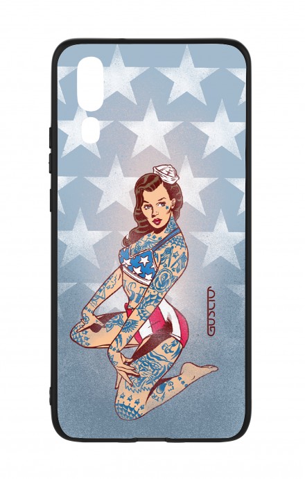 Cover Bicomponente Huawei P20 - Pin Up Stelle e Strisce