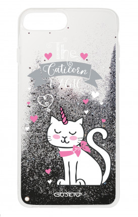 Cover GLITTER Liquid Apple iPhone 6/6s/7/8 Plus BLACK - Caticorn