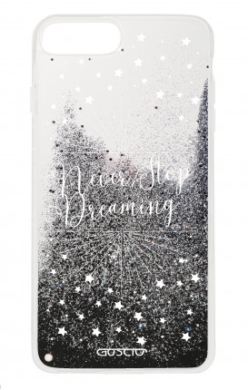 Cover GLITTER Liquid Apple iphone 7/8Plus BLK - Never Stop Dreaming