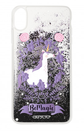 Cover GLITTERS Liquid Apple iphone X/XS BLK - Be Magic Unicorn