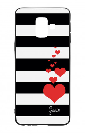Samsung A6 Plus WHT Two-Component Cover - Loving Stripes