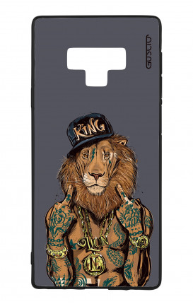 Cover Bicomponente Samsung Note 9 - Lion King grigio