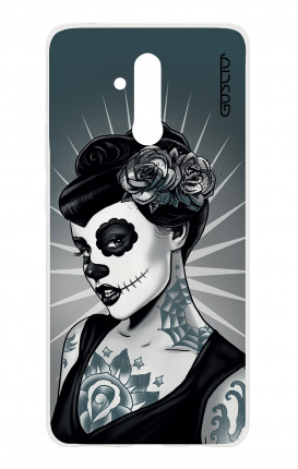 Cover TPU Huawei Mate 20 Lite - Calavera bianco e nero