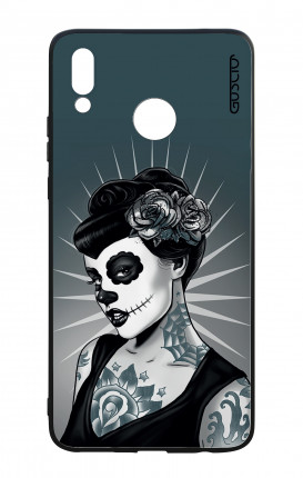 Cover Bicomponente Huawei P Smart PLUS - Calavera bianco e nero